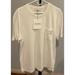 FREEMANS WHITE T SHIRT SZ LARGE